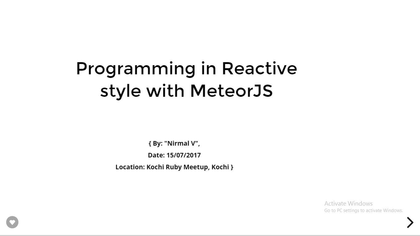 Programming in Reactive style in Meteorjs